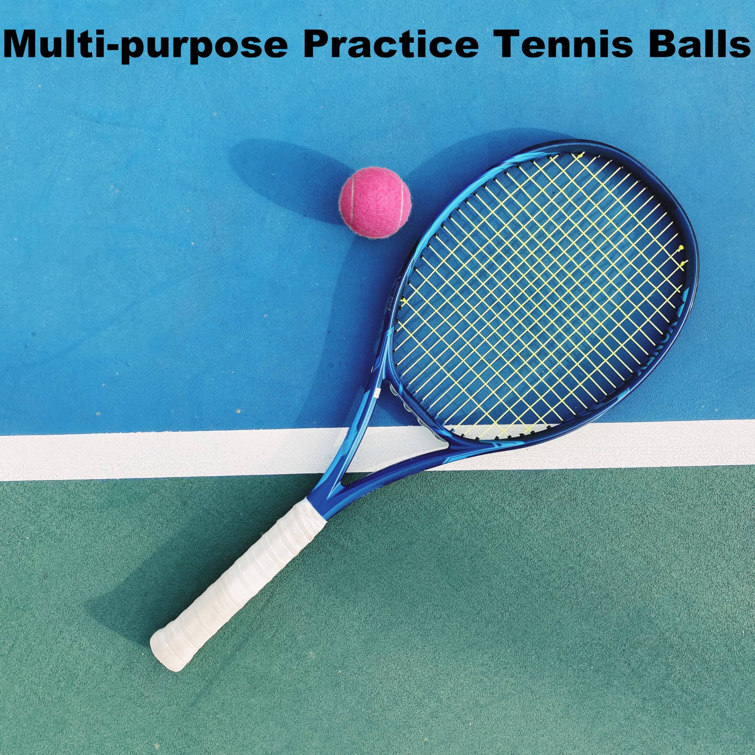 Palline Da Tennis Colorate 15 Pezzi Con Retina – Per Cani, Principianti E Allenamento – HPWFHPLF