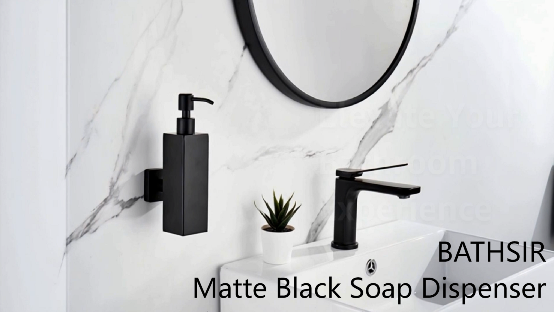 Amazon.com: BATHSIR Matte Black Soap Dispenser, Refillable Shower