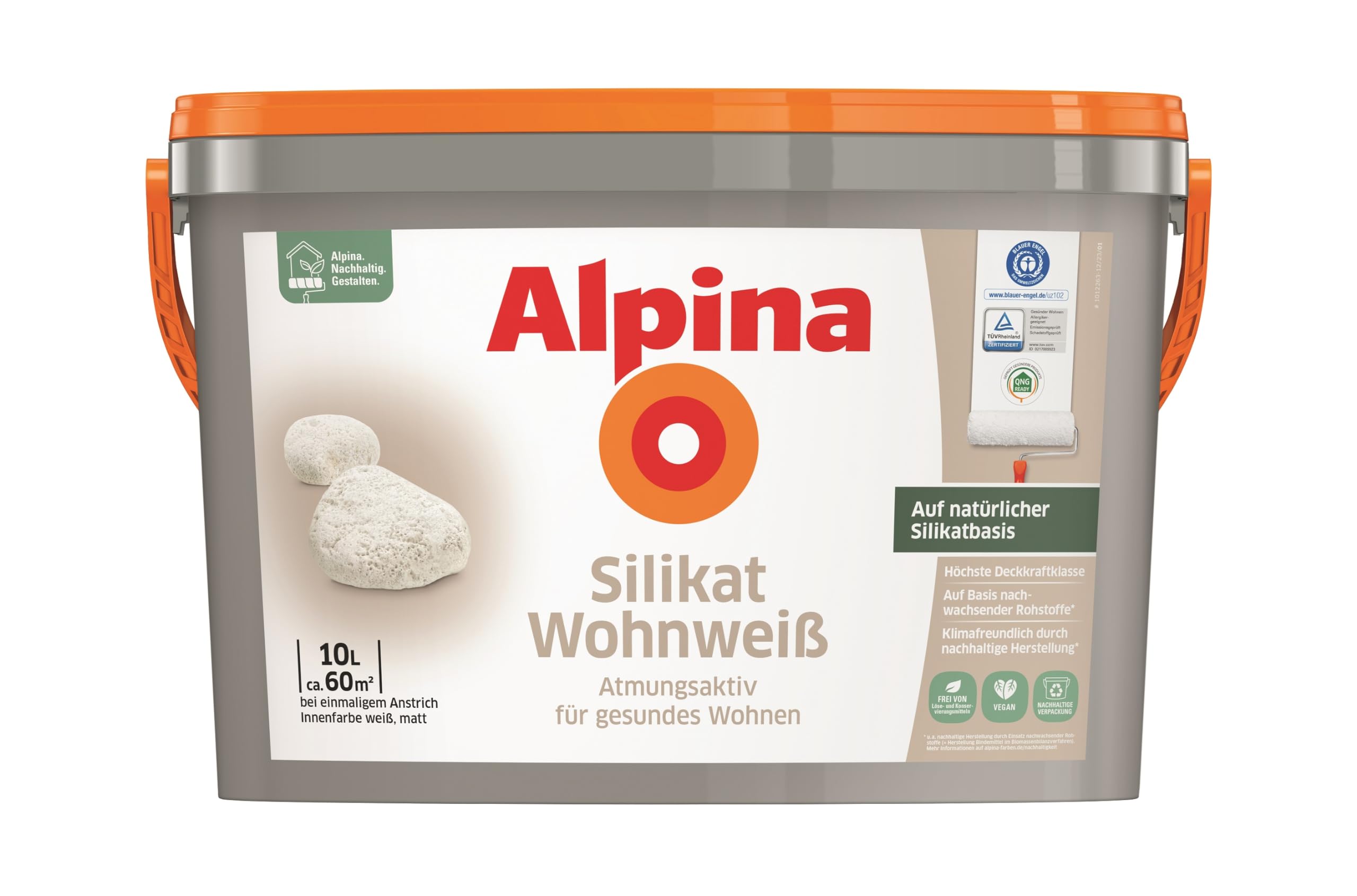 Alpina Silikat Wohnweiß 10 Liter