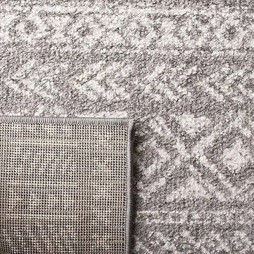 Miniatura 3 de SAFAVIEH Tulum Collection - Alfombra extragrande de 12 x 15 pies, color gris oscuro y marfil, diseño marroquí bohemio envejecido, no desprende