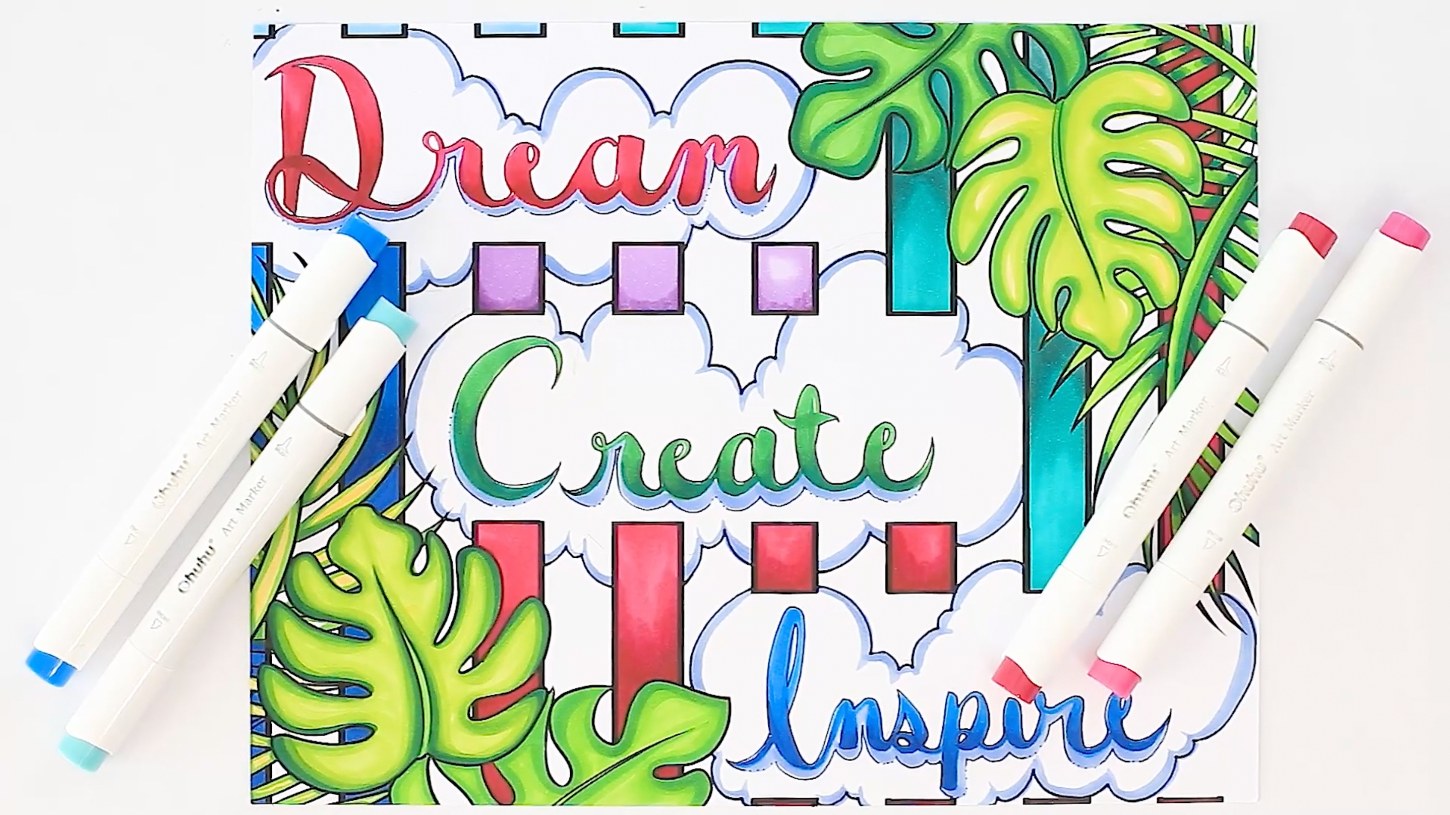 Ohuhu 72 Soft Pastel Set - Extra Long Chalk Pastels With 6 Papers (Includes Fluorescent Colors)