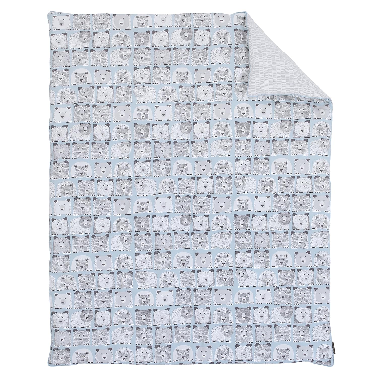 Exclusive Special Dwell Studio Bear Hugs 3 Piece Nursery Crib Bedding Set, Blue, Gray, White Crazy Clearance Dwell Studio Bear Hugs 3 Piece Nursery Crib Bedding Set, Blue, Gray, White