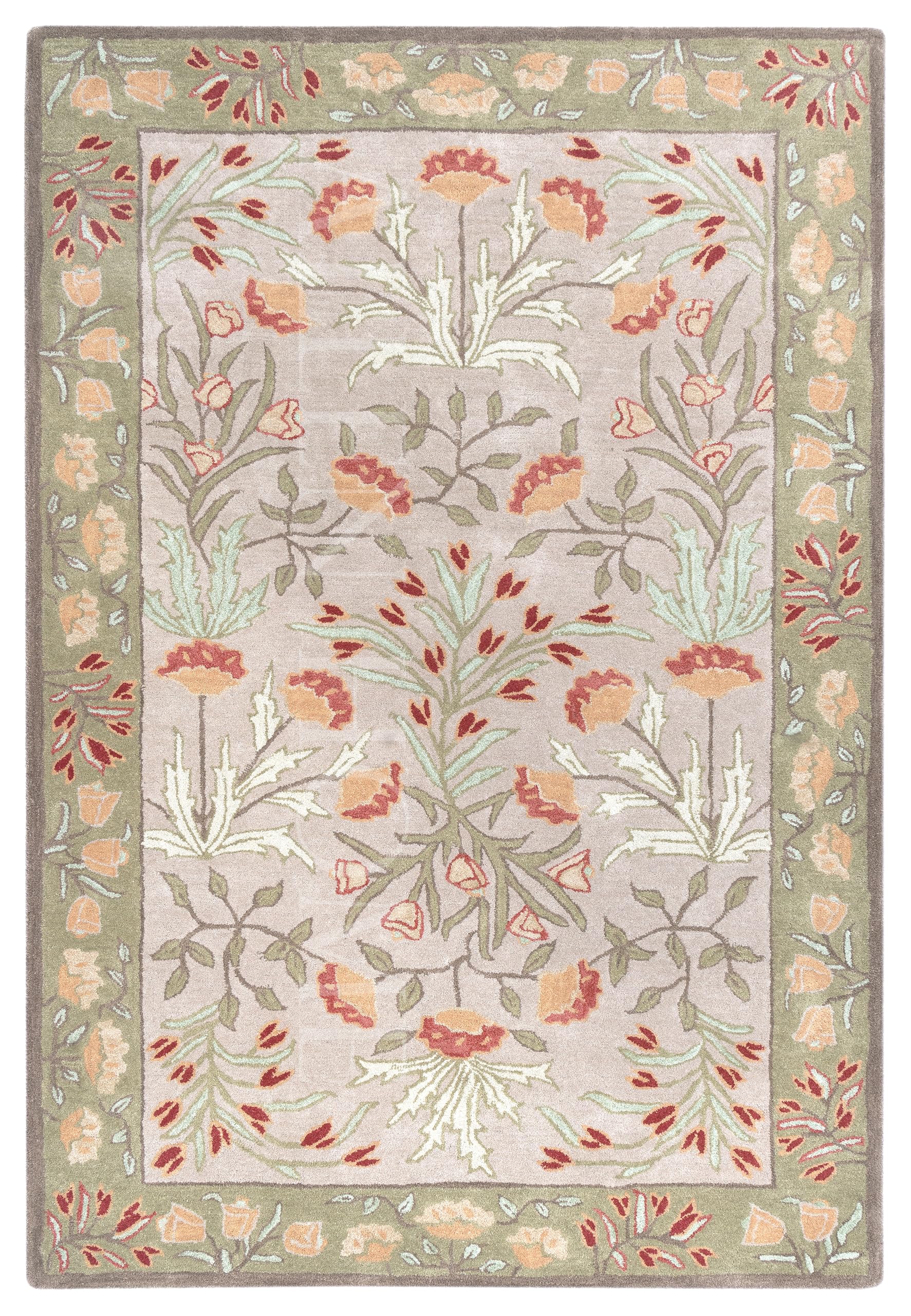 AH ALLEN HOME Hand Crafted Wool Rugs | Area Carpets Suitable for Living Room, Bedroom, Dining Room, Home | Traditional Rugs | Natural Latex Backing