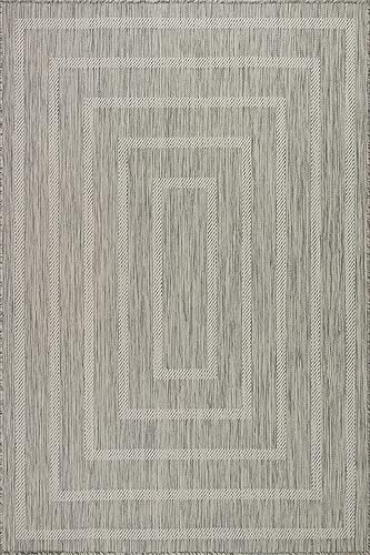 Vista 67 de Adiva Rugs - Alfombra para interior y exterior, tapete fácil de limpiar, resistente a la intemperie y las manchas, para comedor, patio, terraza