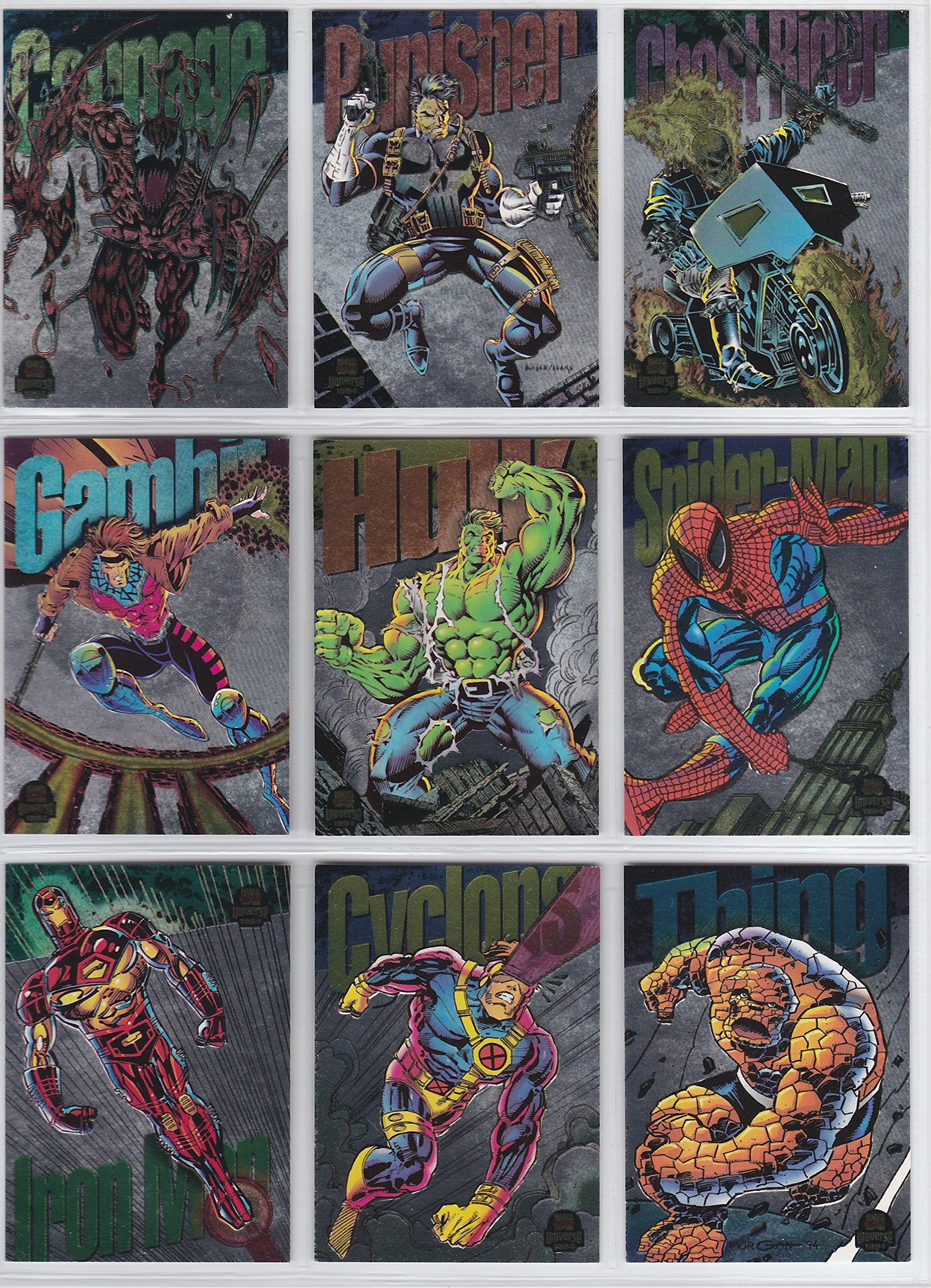 1994 Marvel Universe Trading Cards 1994 Marvel Universe First Edition  Trading Card Pack - Sealed, 9 Cards Per Pack Parody Sealed Non-Sport  Trading Card Packs