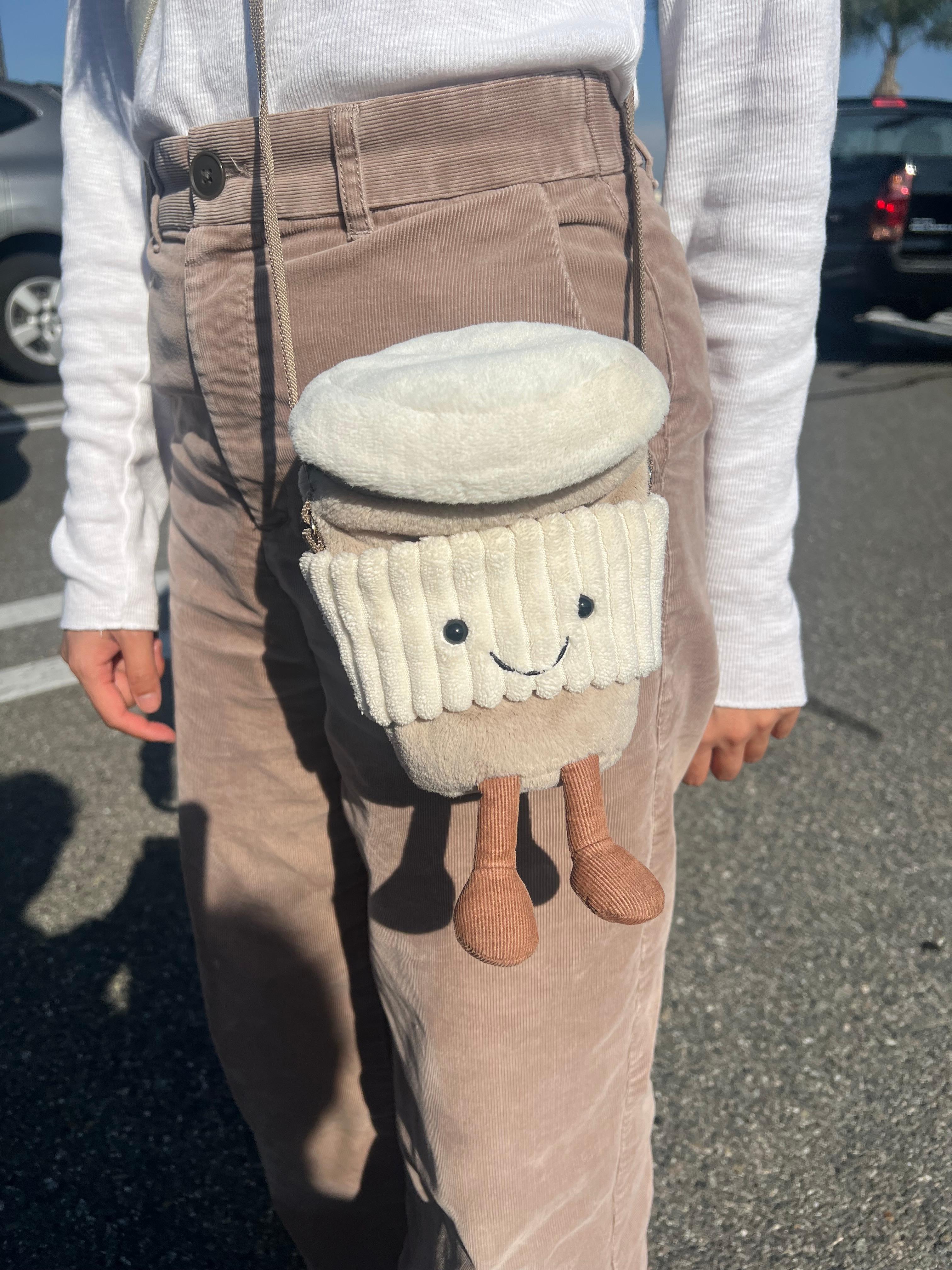 Watch Jellycat Coffee Sling Purse TRY ON on Amazon Live