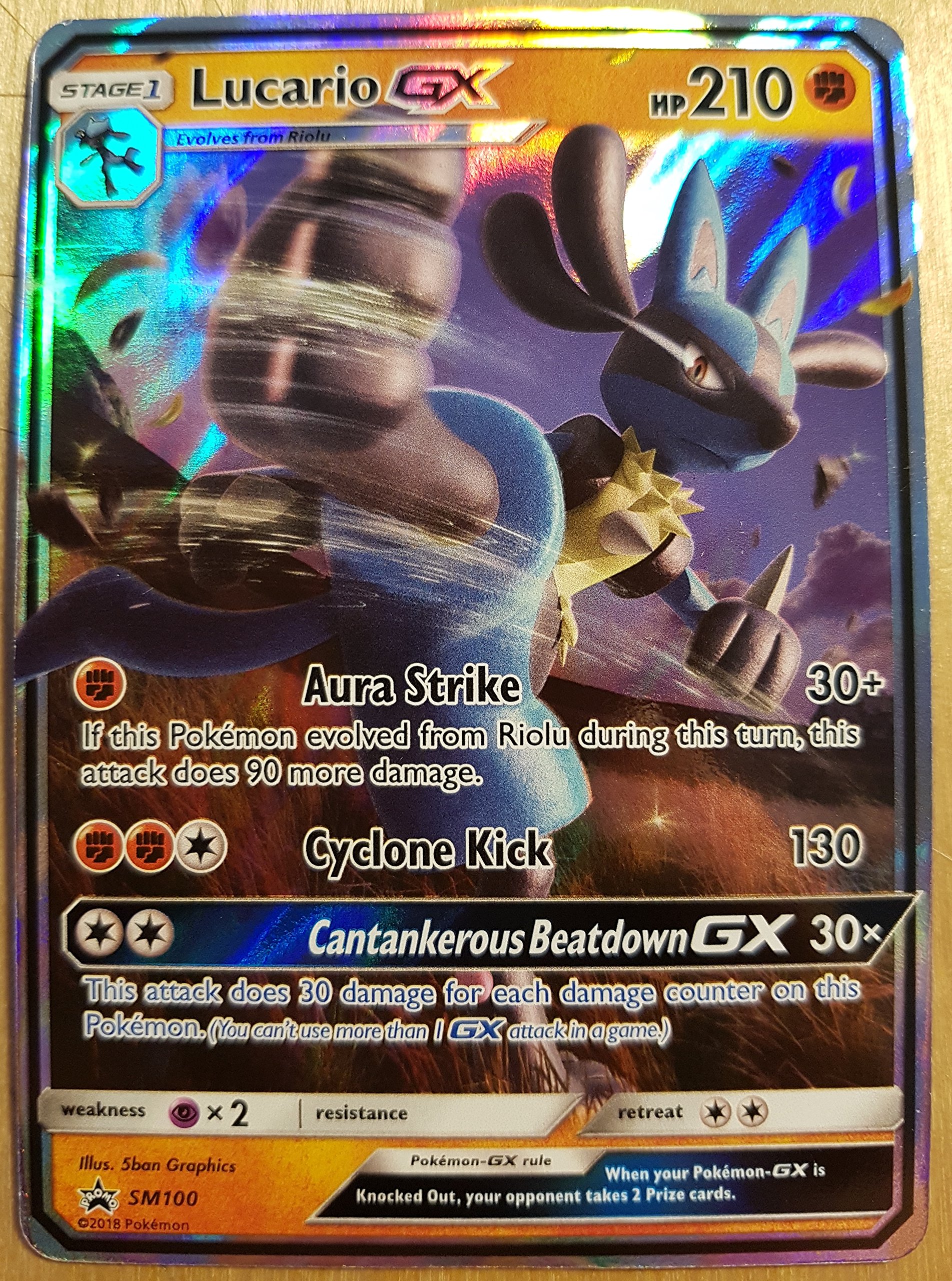 Pokémon - Lucario - SM100 - English - Promo - JUMBO