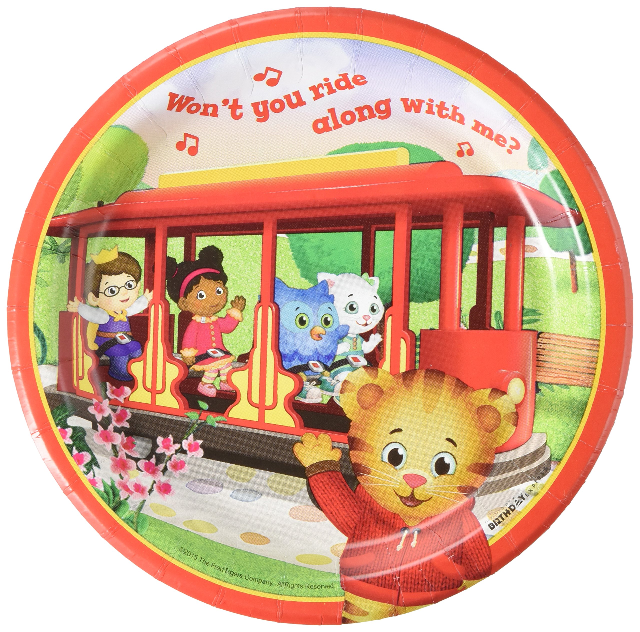 BirthdayExpress Daniel Tiger Party Supplies Dessert Plates for 8 Guests