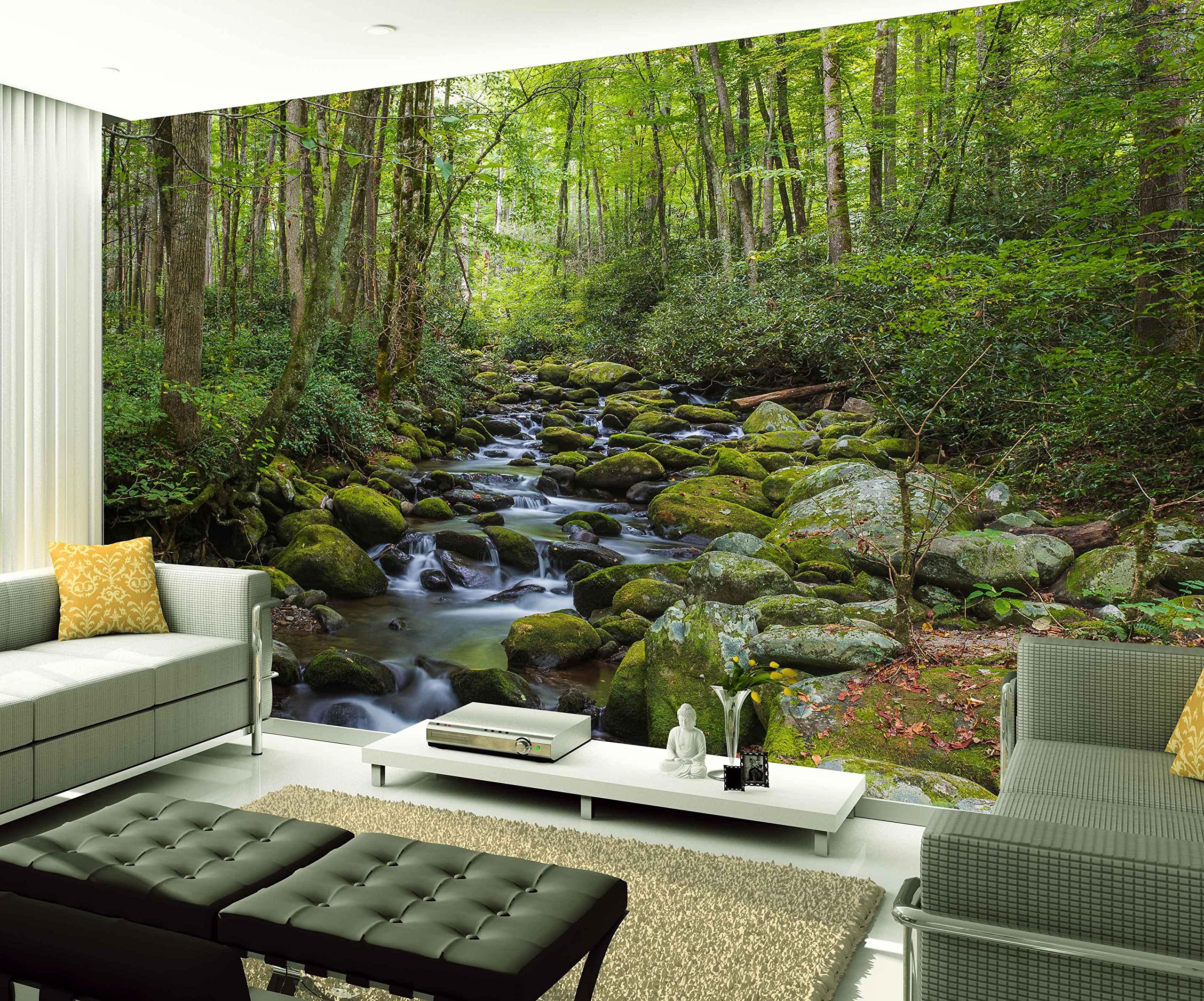 Papier Peint Soie 3D Feuille De Palmier En Or Noir Wallpaper Plante Tropicale Photo Mural Pour Salon Décoration Murale 400x280cm - Bricolage