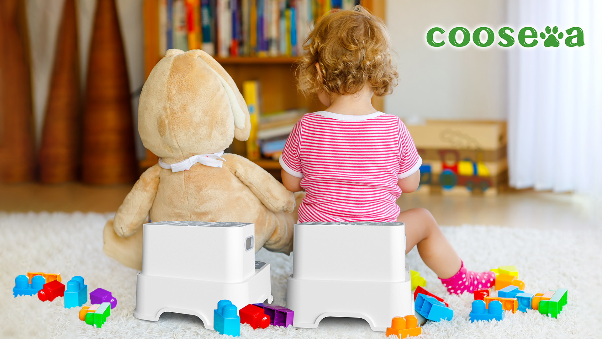 Amazon.com: COOSEYA 2 Step Stools for Kids,Toddler Step