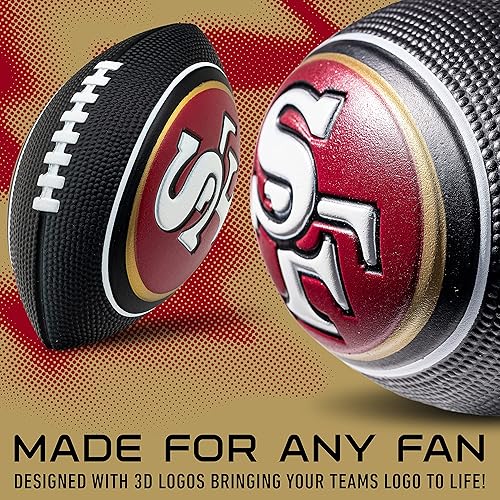 Miniatura 2 de Franklin Sports NFL - Balones de fútbol de espuma para niños, de espuma suave, para todos los equipos de la NFL, juegos de fútbol infantil de 8.5