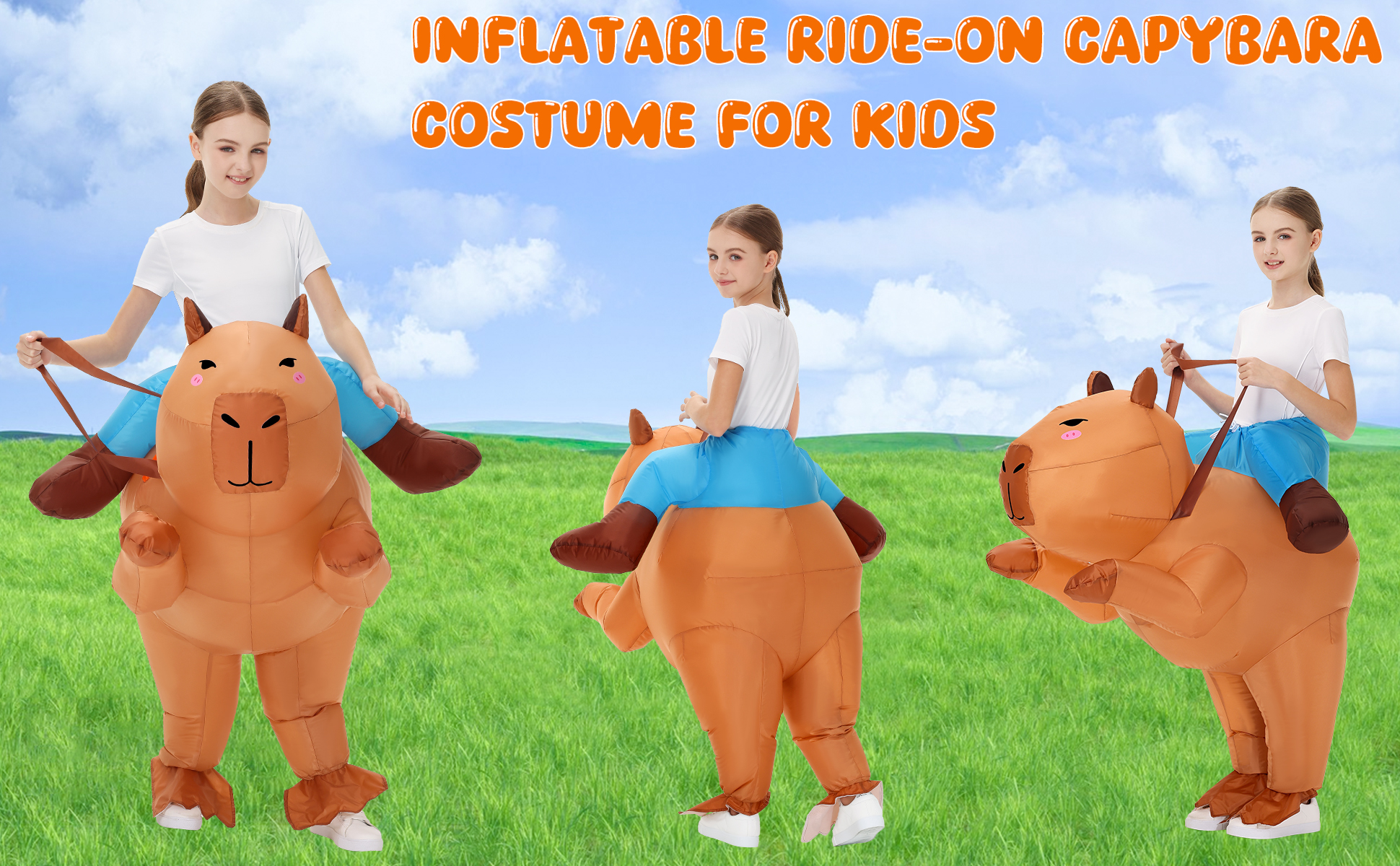 Disfraz Inflable de Carpincho para Niños miniatura 7