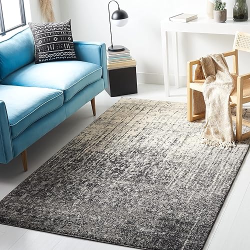 Miniatura 10 de SAFAVIEH Retro Collection RET2770 - Alfombra moderna abstracta que no desprende pelusa para sala de estar dormitorio comedor oficina en casa