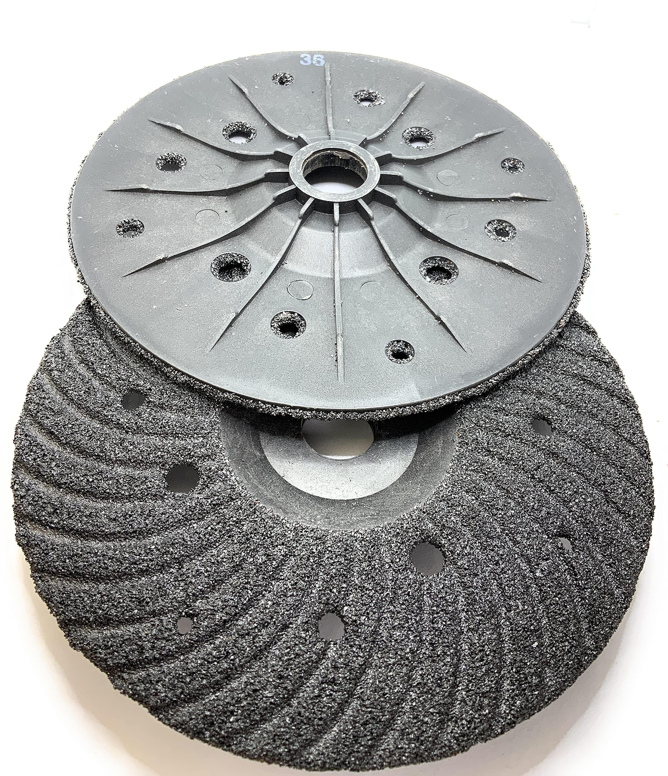 SIGNI S/C Plastic Back Grinding Disc for Granite/Marble/Concrete and Glasses (36 Grit, 7 inch)