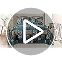 VAPUTAR Quilts King Size - Soft King Quilt Bedding Set with Floral Pattren - 3 Pieces Patchwork Cotton King Bedspreads Set for Farmhouse Bedroom (Dream Blue)