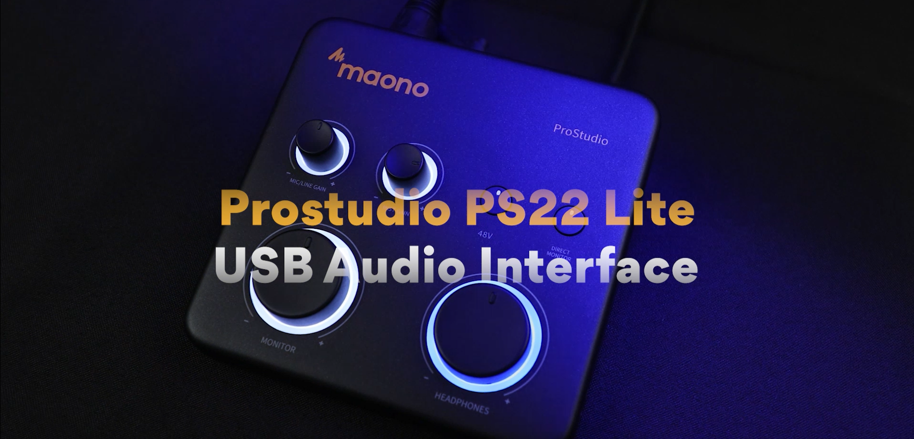 Amazon.com: MAONO PS22 Lite USB Audio Interface for PC for Guitar