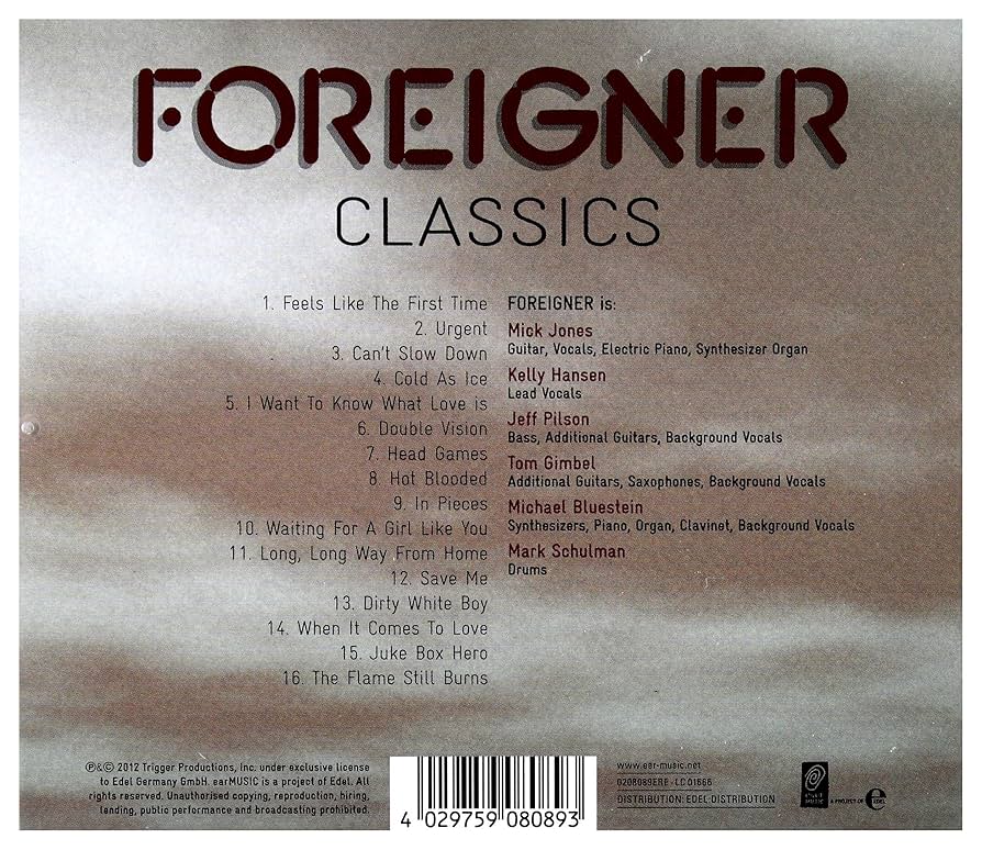 未開封　フォリナー　ライブ・ベスト ＋ 1　DVD　WPBR-90190 Amazon.co.jp: Foreigner Classics: Music