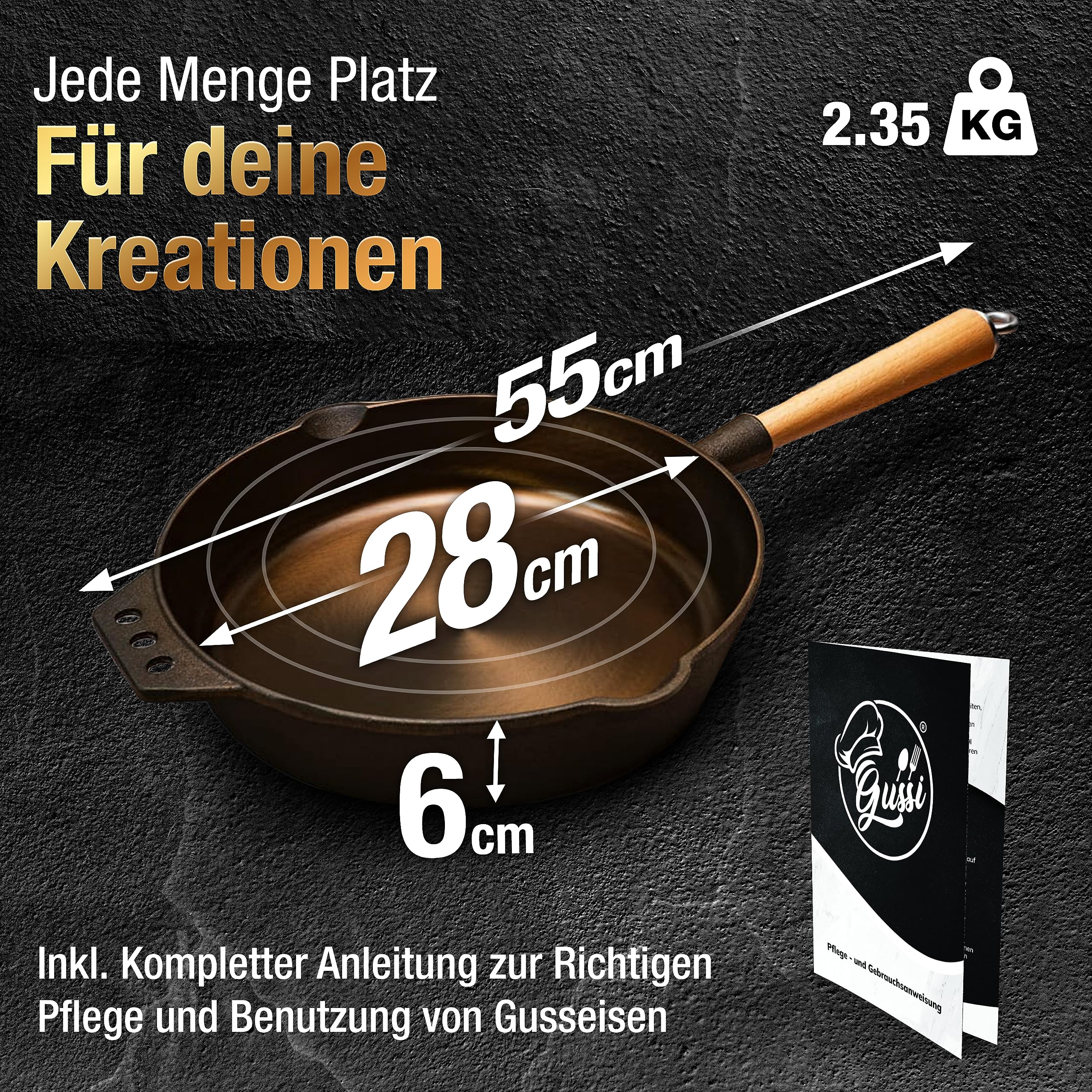 Dutch Oven Con Tagliere Ideale Per Portate E Barbecue Padella In