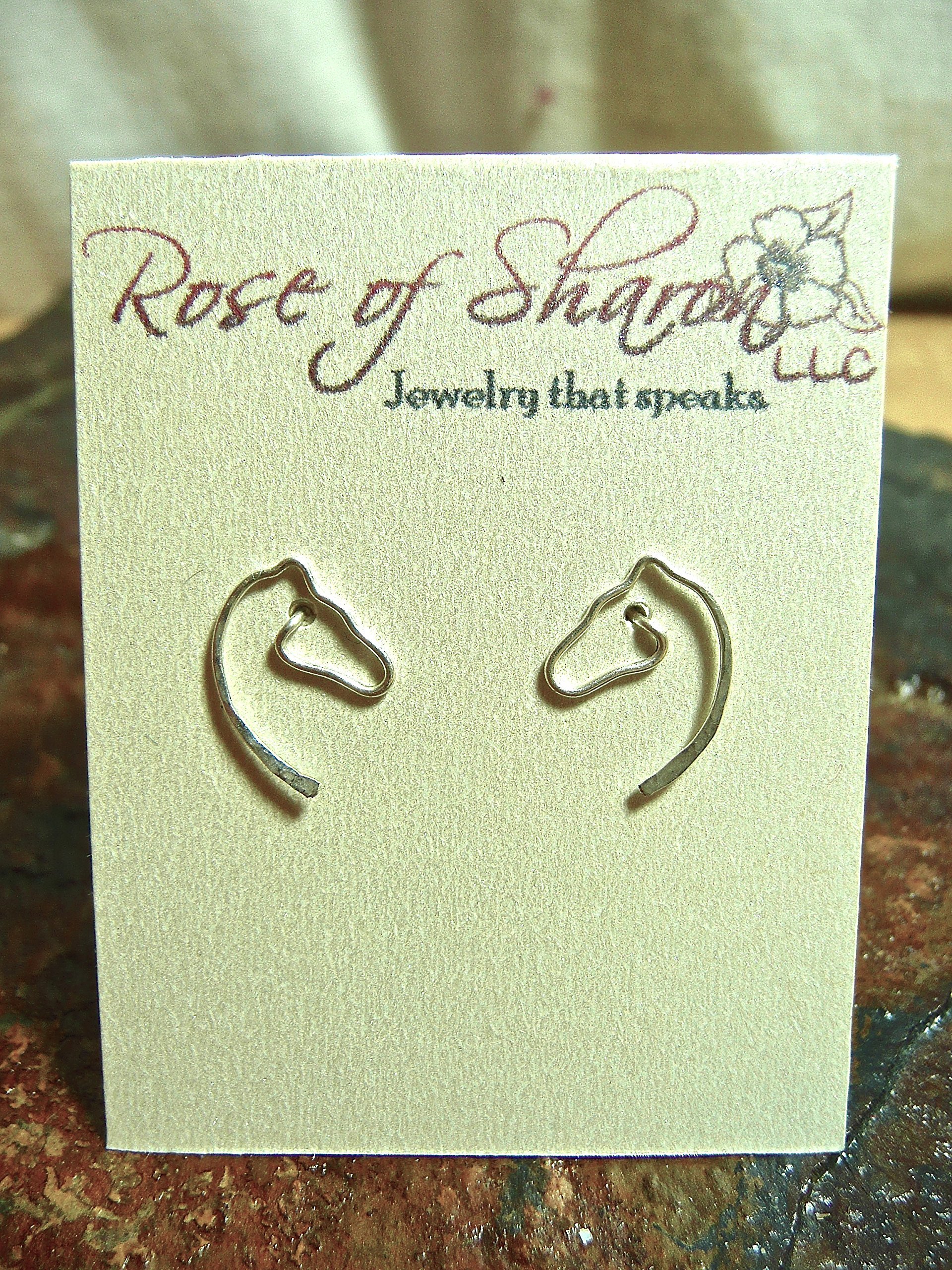 Sterling Horse Stud Earrings