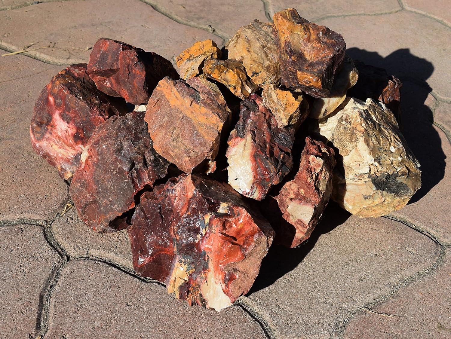 15lb Red Glass Rock for Aquariums