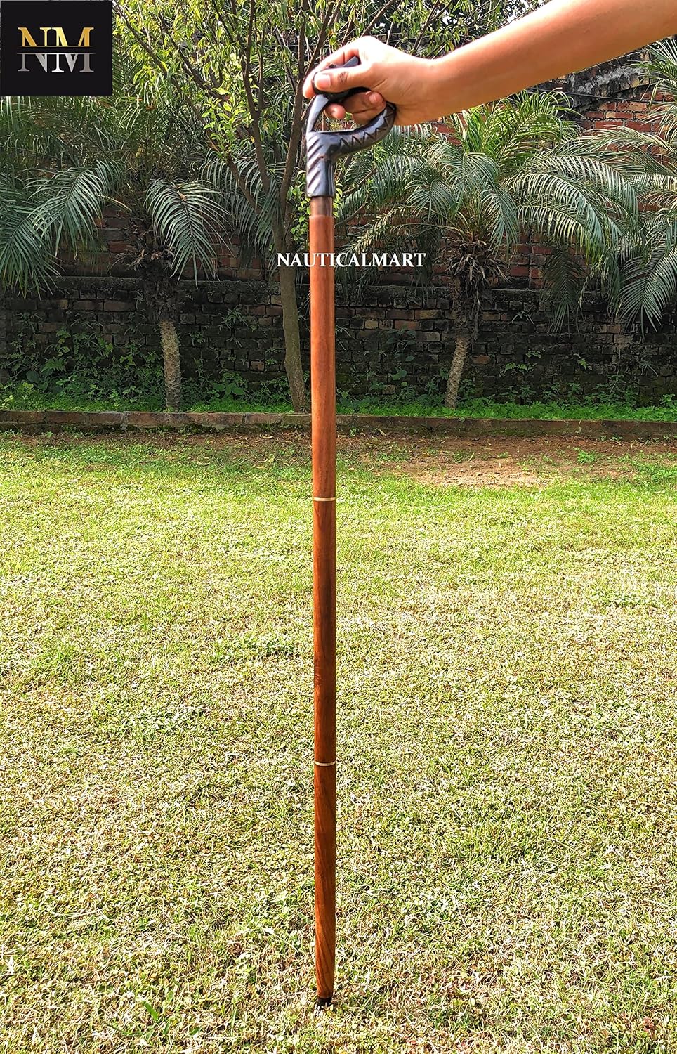 Handmade Swan Head Nautical Brass Walking Cane 3 Fold with Antique Handle Victorian Style Decorative Walking Canes Gift for Parents/Grandparents/Seniors