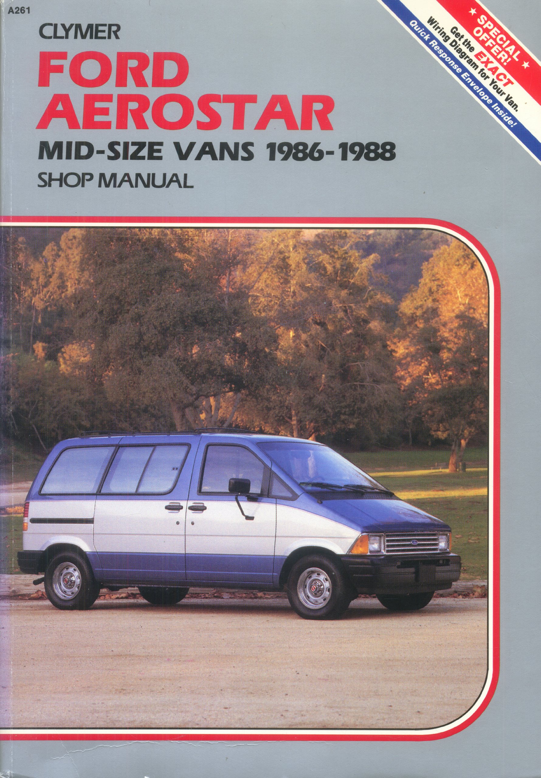 Clymer Shop Manual Ford Aerostar Van 1986-1988