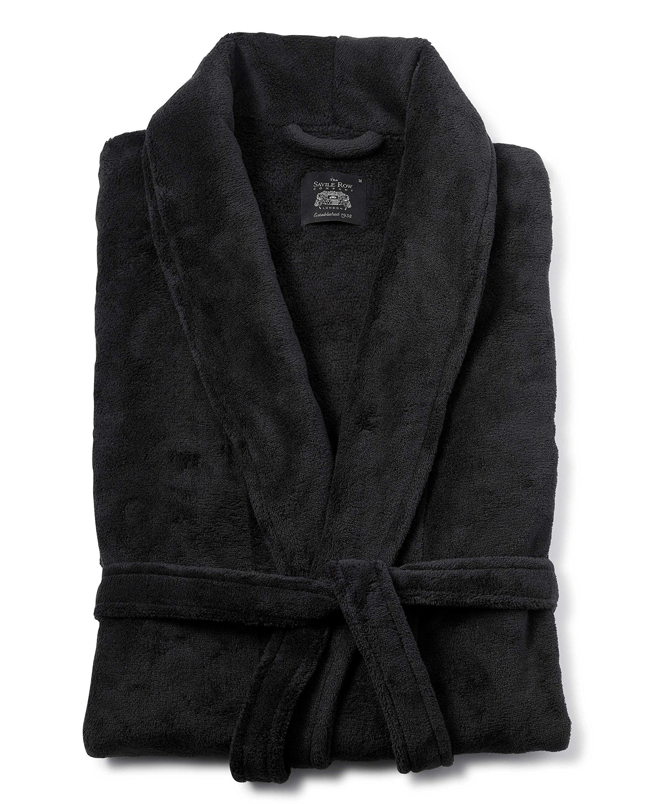 THE SAVILE ROW COMPANY LONDON Men's Lightweight Super Soft Warm Fleece Dressing Gown — view 4