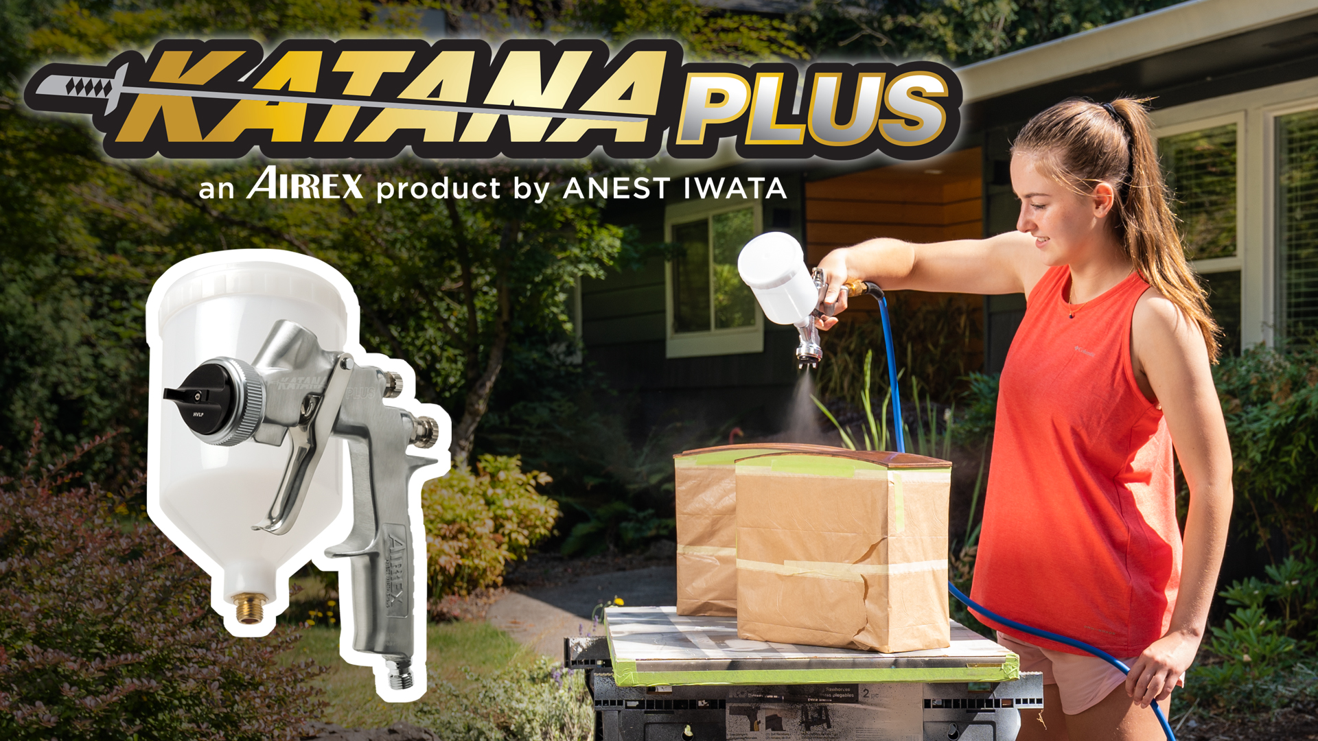 Amazon.com: Katana Plus HVLP KAT9000 1.3 Nozzle Spray Gun by