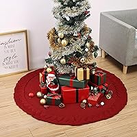 Vista 153 de Mr. Pen Christmas Tree Skirt - 48 inches, Faux Fur, White