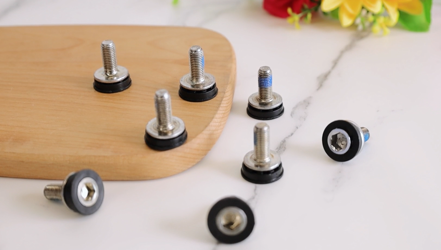 Set 8 Viti Pedivelle MTB M8 - Bulloni Per Bici Con Guarnizione, Antiacqua E Sabbia - Foto 6