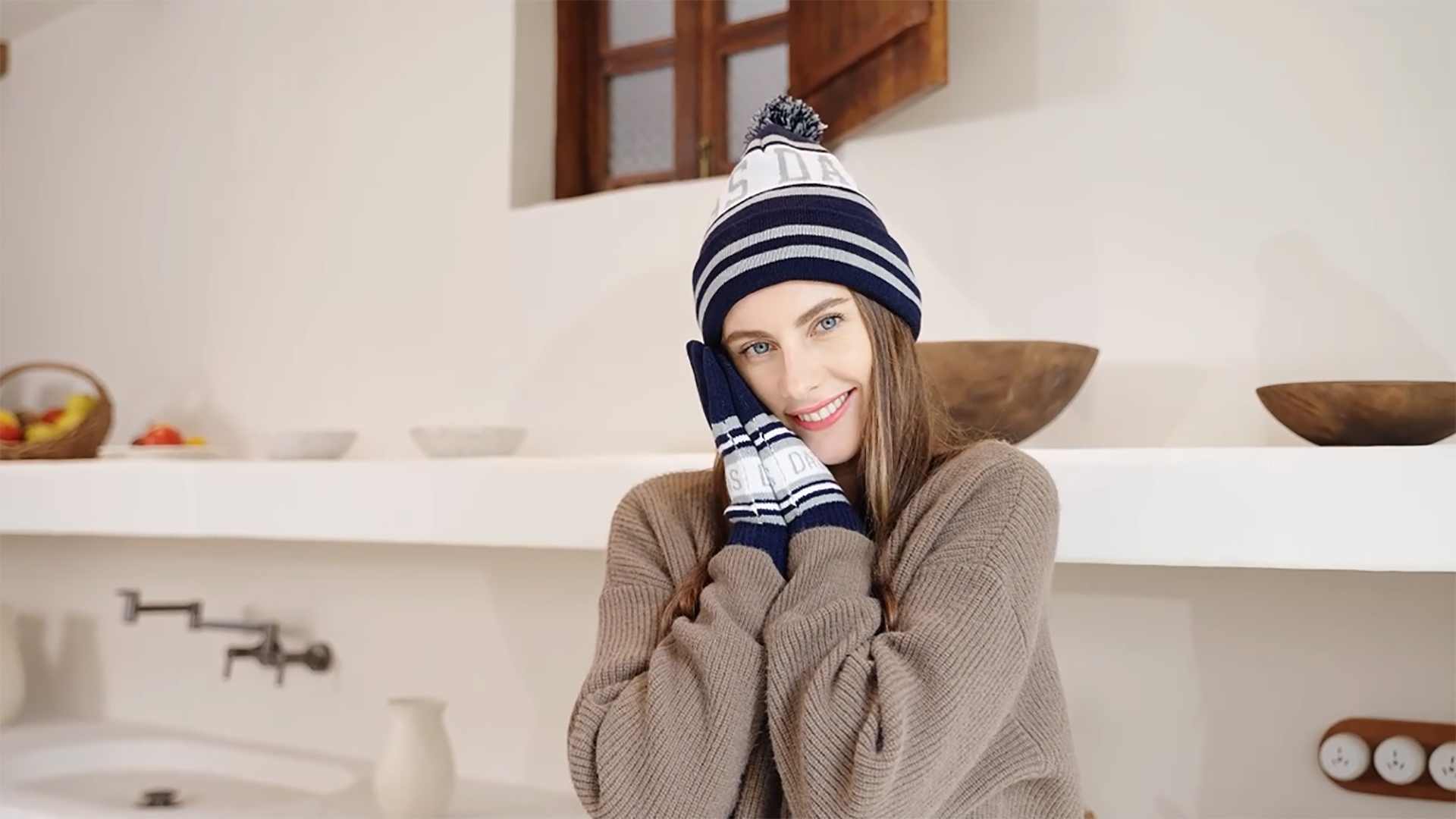 Vintage Classic Skull Cap Beanie Hat Cuffed Winter Hat Knit Comes