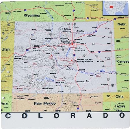 Amazon.com : 3dRose LLC 8 x 8 x 0.25 Inches Mouse Pad, Image of Texas ...