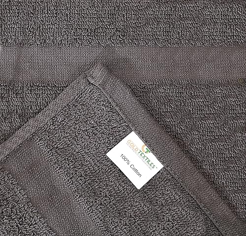 Miniatura 3 de Toallas del algodón para salones (paquete de 24, blanco, 16x 27pulgadas), absorciónsuave y secado rápido, toalla de mano para gym, salón