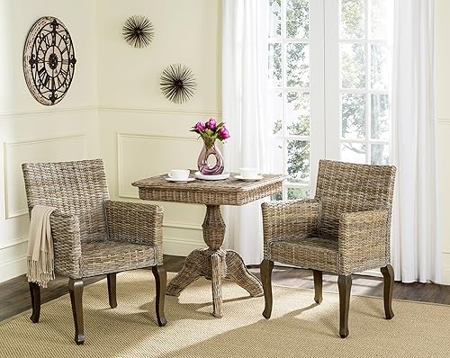 Safavieh Home Collection Silla de comedor de mimbre natural Armando