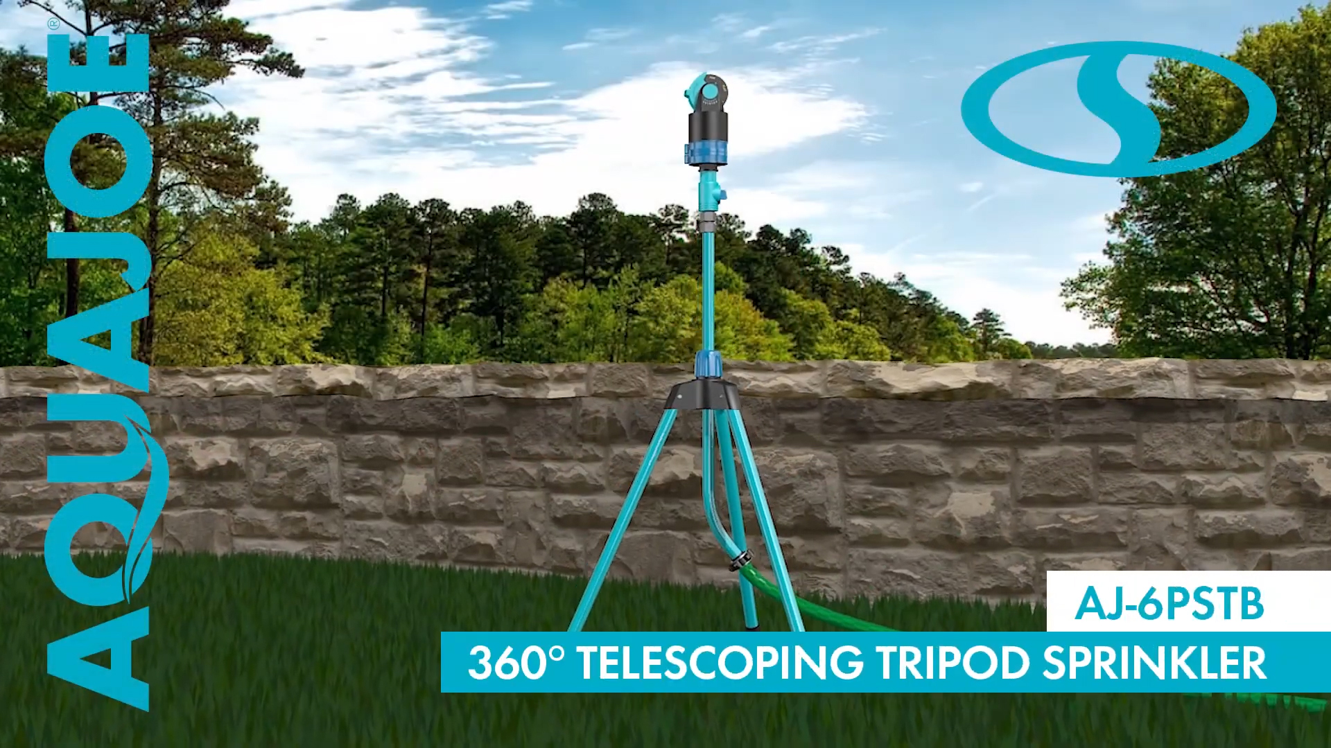 Amazon.com: Aqua Joe Adjustable Sprinkler Mister w/ Metal Tripod