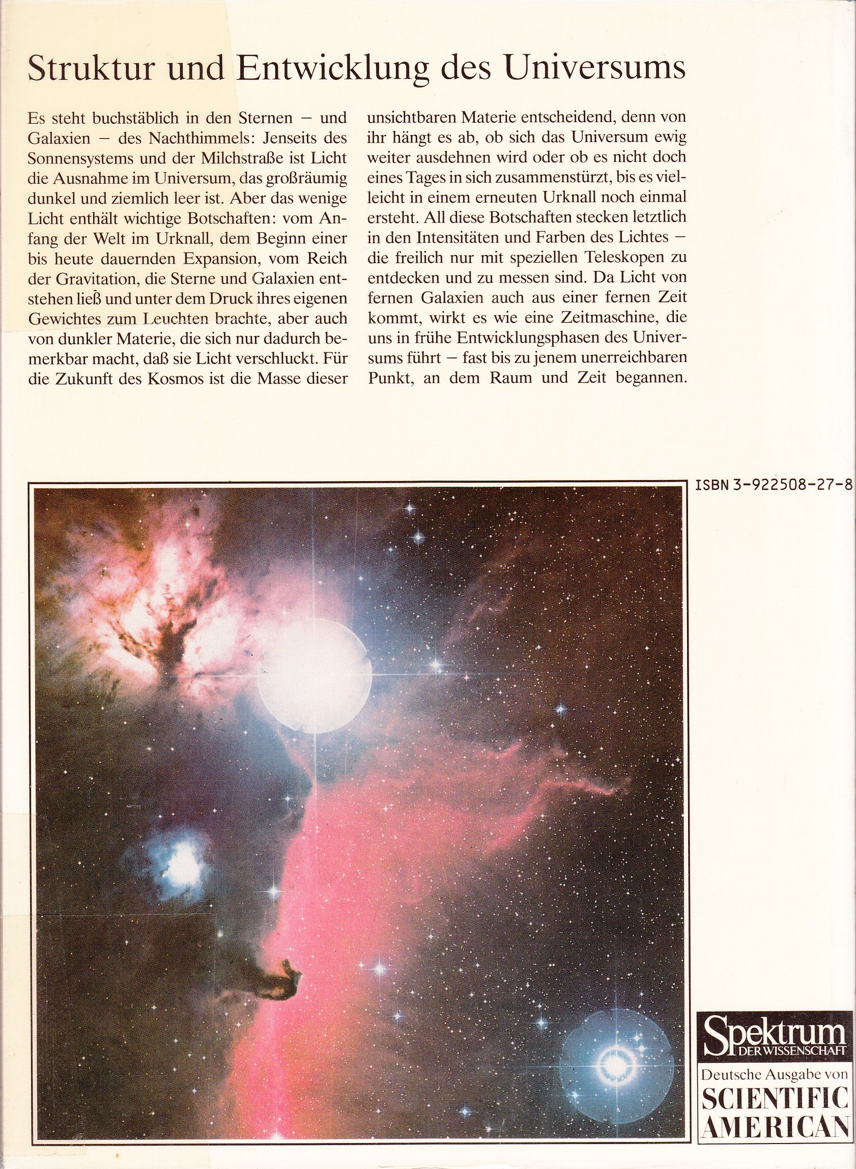 Kosmologie: Struktur und Entwicklung des Universums