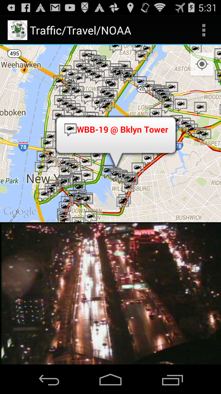 US & Canada Traffic Cameras App on Amazon Appstore