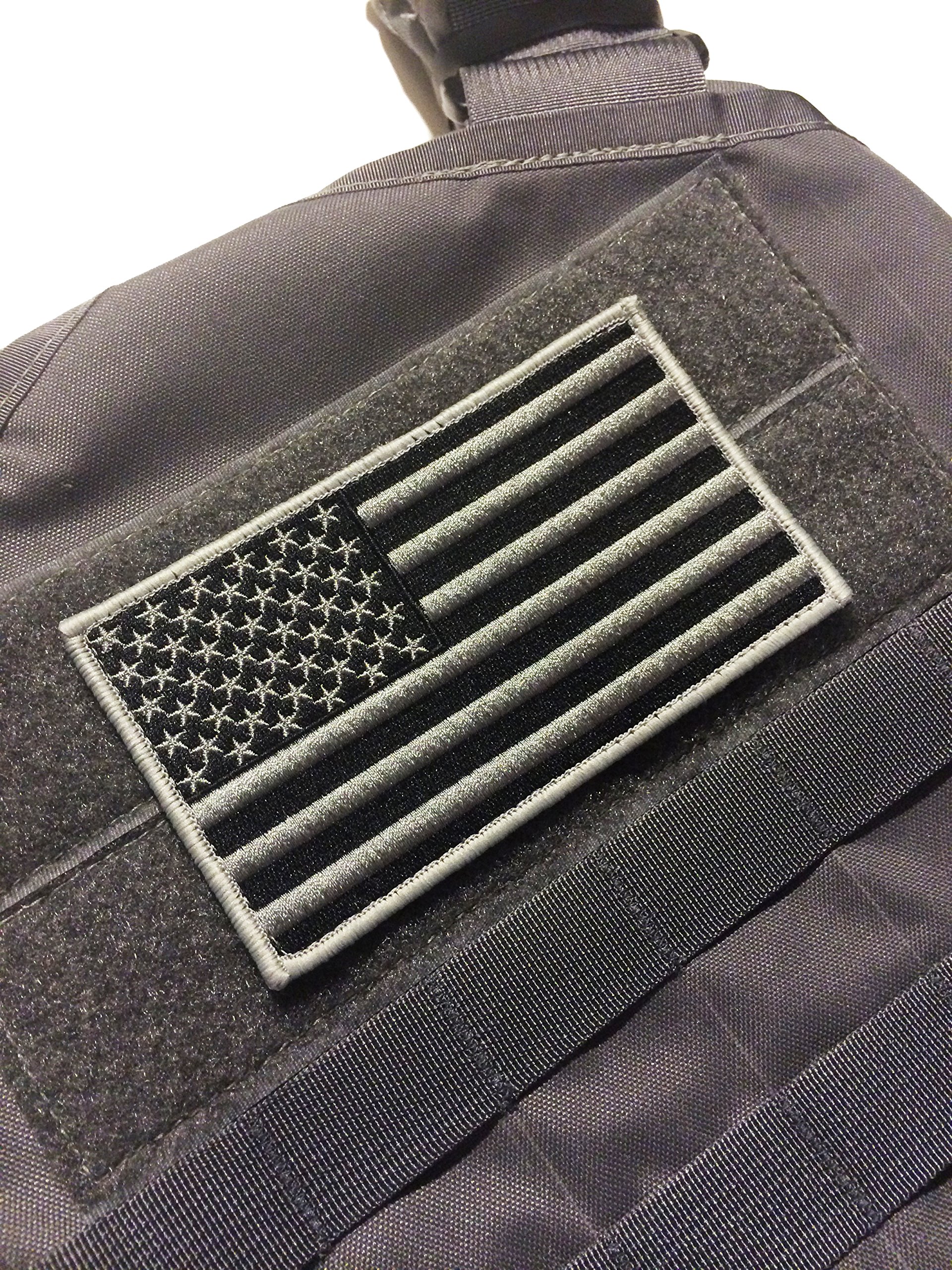 Amazon.com: Large 3x5 Inch Black and Wolf Grey Color Tactical Us