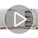 Shoe Cabinet with 3 Flip Drawers, Hidden Wood Shoe Cabinet,Freestanding Shoe Storage Cabinet for Entryway Hallway