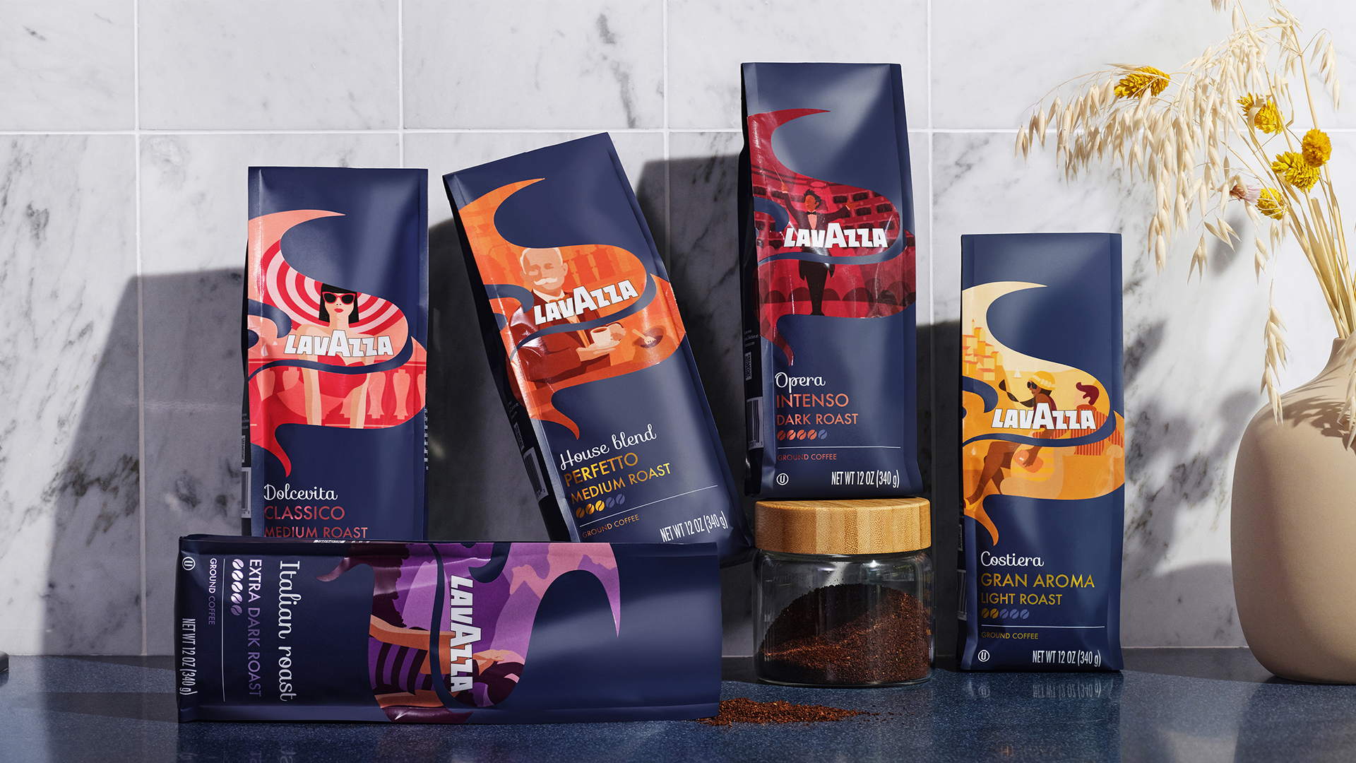 Amazon.com : Lavazza Opera Intenso Ground Coffee 12oz Bag, Dark