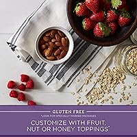 Vista 6 de Avena Quaker de cocción rápida de 1 minuto, sabor original, sin gluten, cereal para el desayuno, envases de 18 onzas (Paquete de 12).