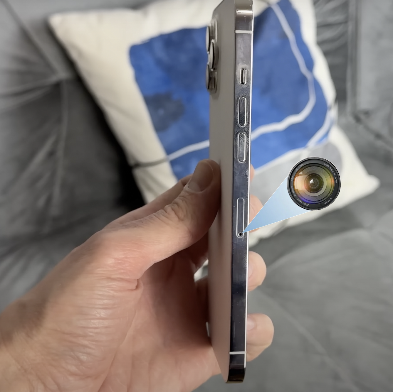 Amazon | iP 12改造 スパイカメラ 搭載｜4K60FPS超 側面SIMスロット内