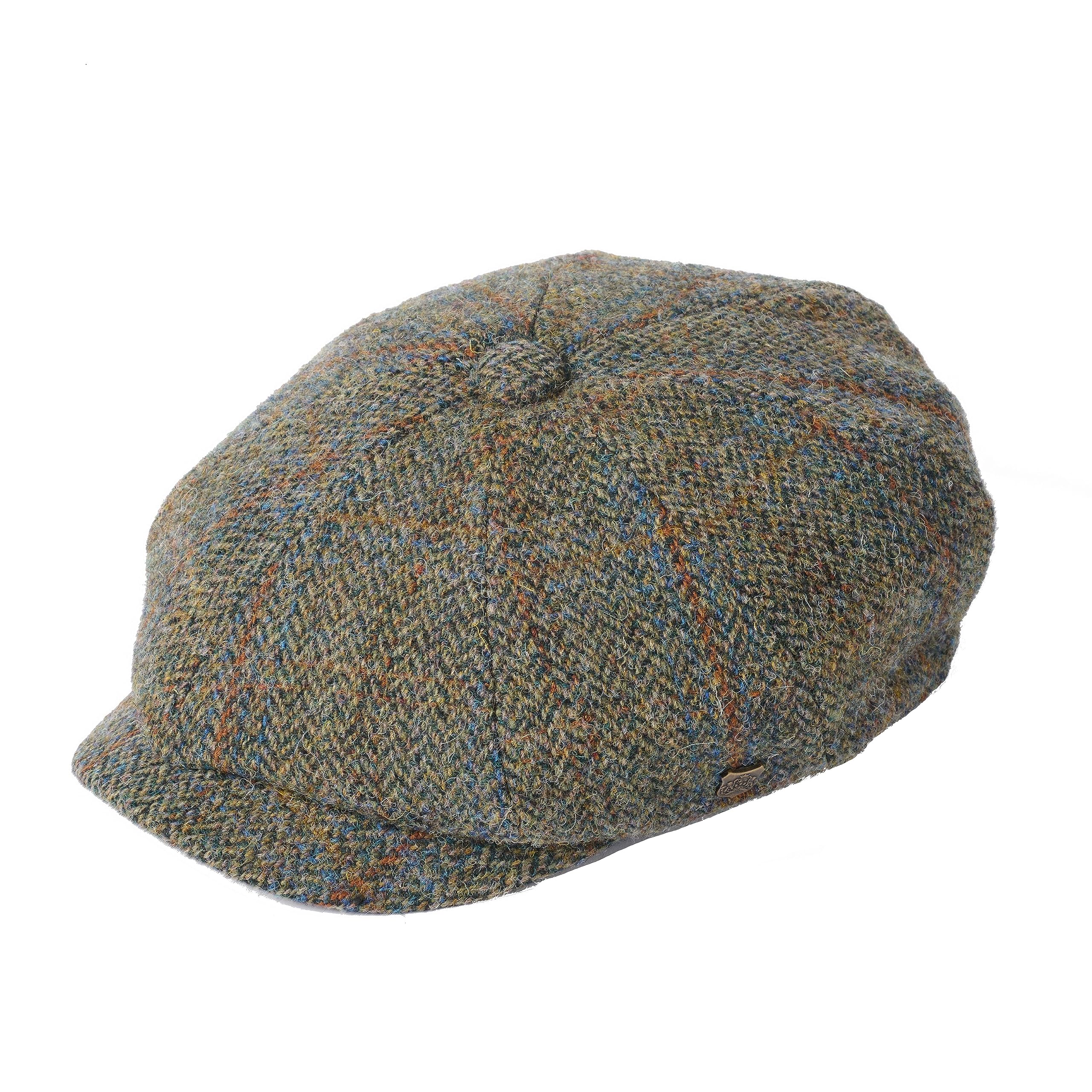 Failsworth Harris Tweed 'Carloway' Bakerboy/Newsboy Cap (7 1/4, Pattern 2023)