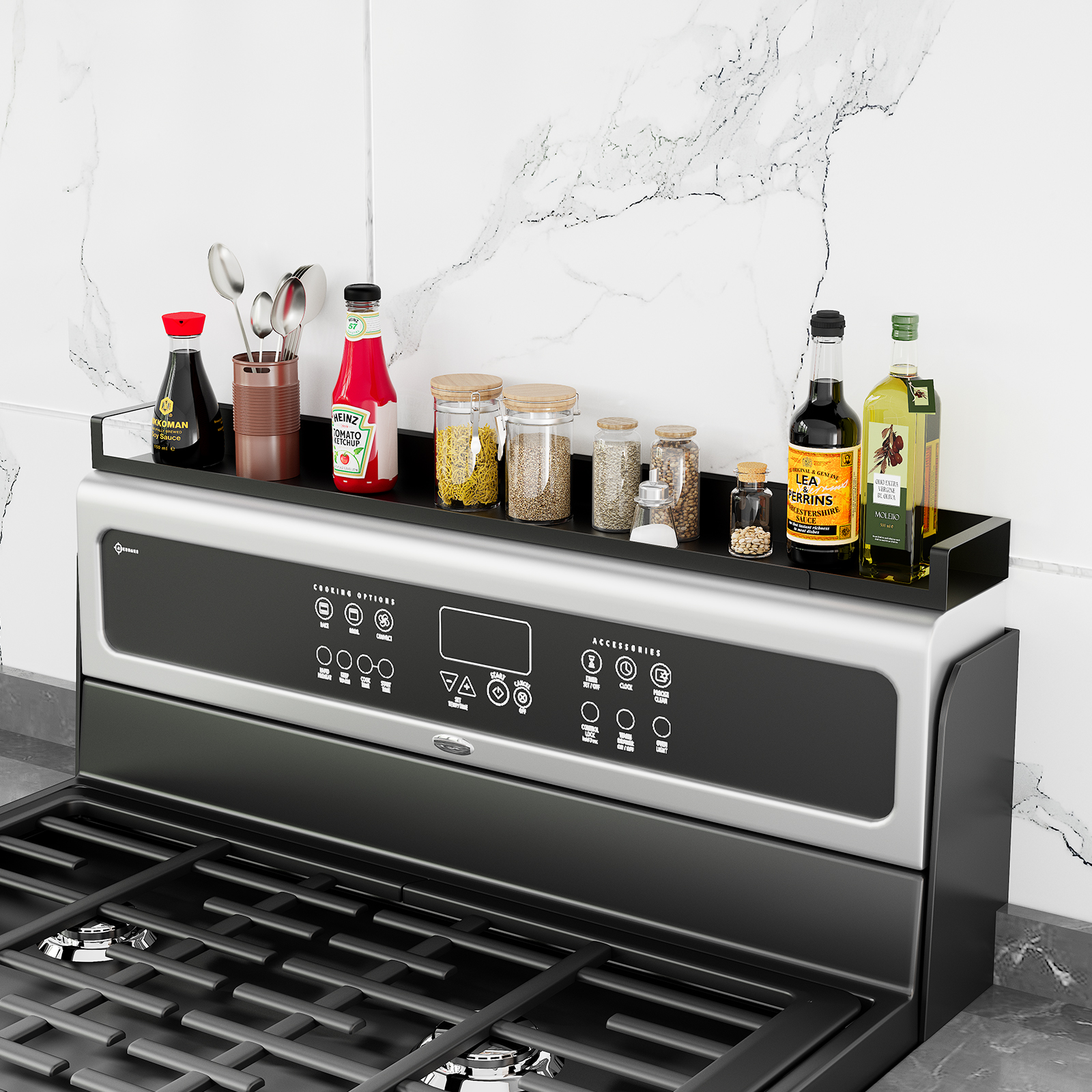 Amazon.com: SZJHXIN 4X Strong Magnetic Stove Top Shelf, Adjustable