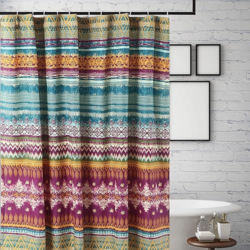 Miniatura 4 de Greenland Home Cortina de ducha Southwest, Siesta, 72 x 72 pulgadas