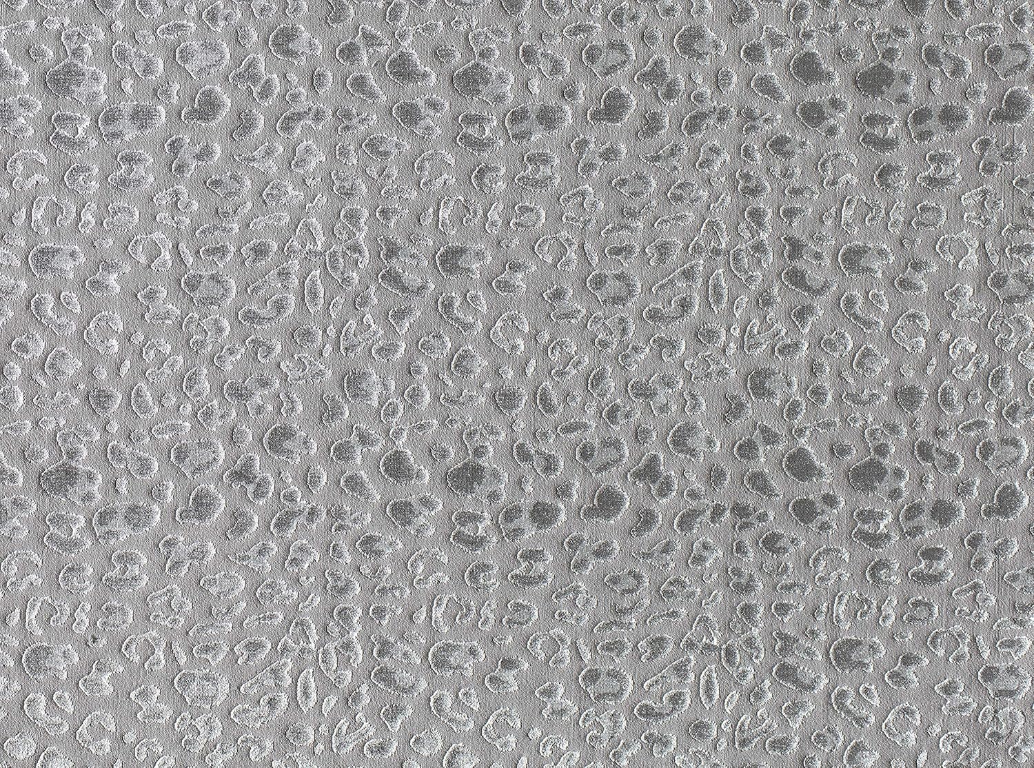 Rugs America HZ50B Tigress 8x10 Area Rug, Gray Leopard