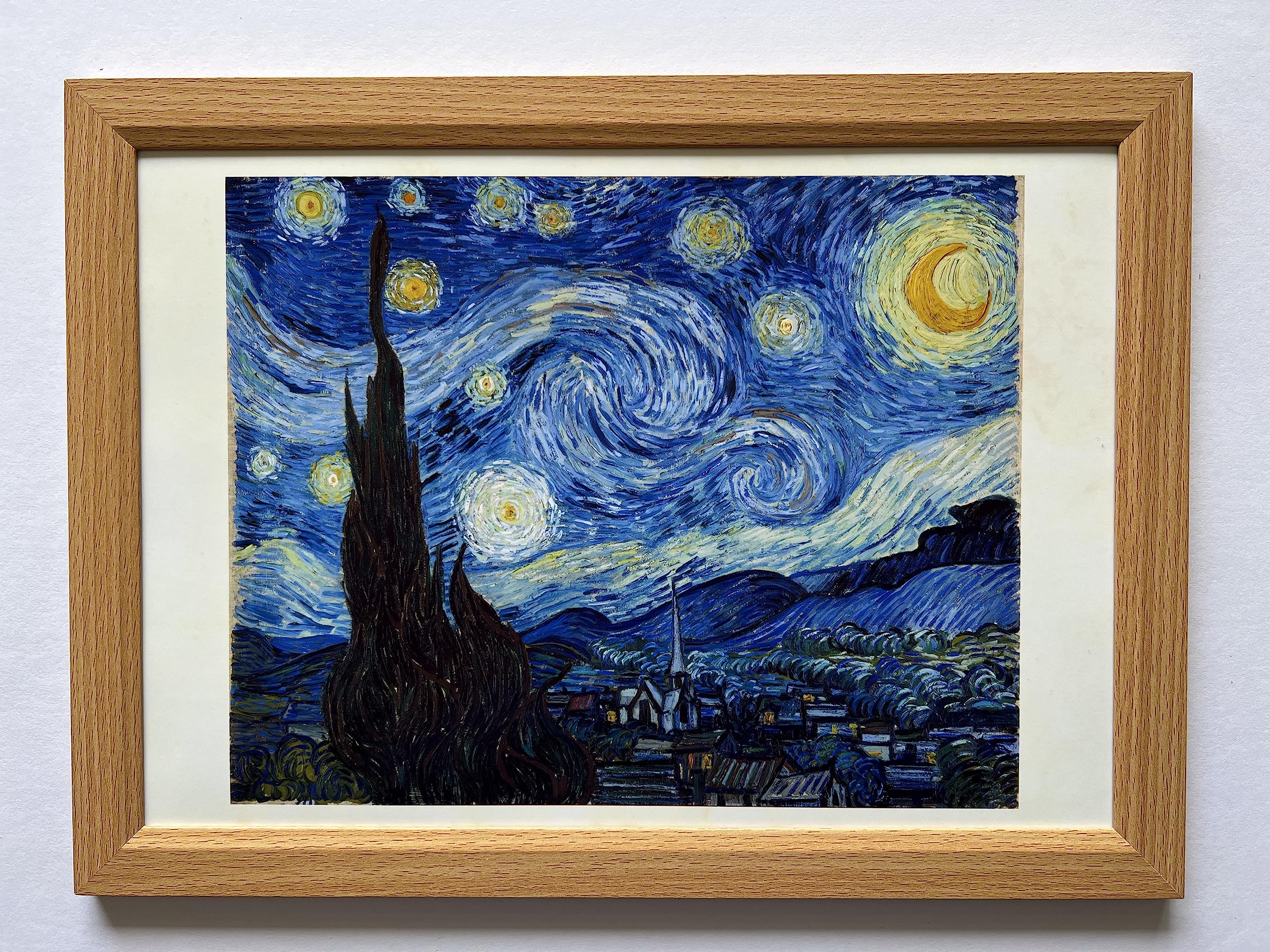 Amazon.co.jp: ゴッホ Van Gogh『星月夜』A4 光沢紙プリント 絵画