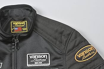 Amazon | VANSON(バンソン) ライダースメッシュジャケット BLACK