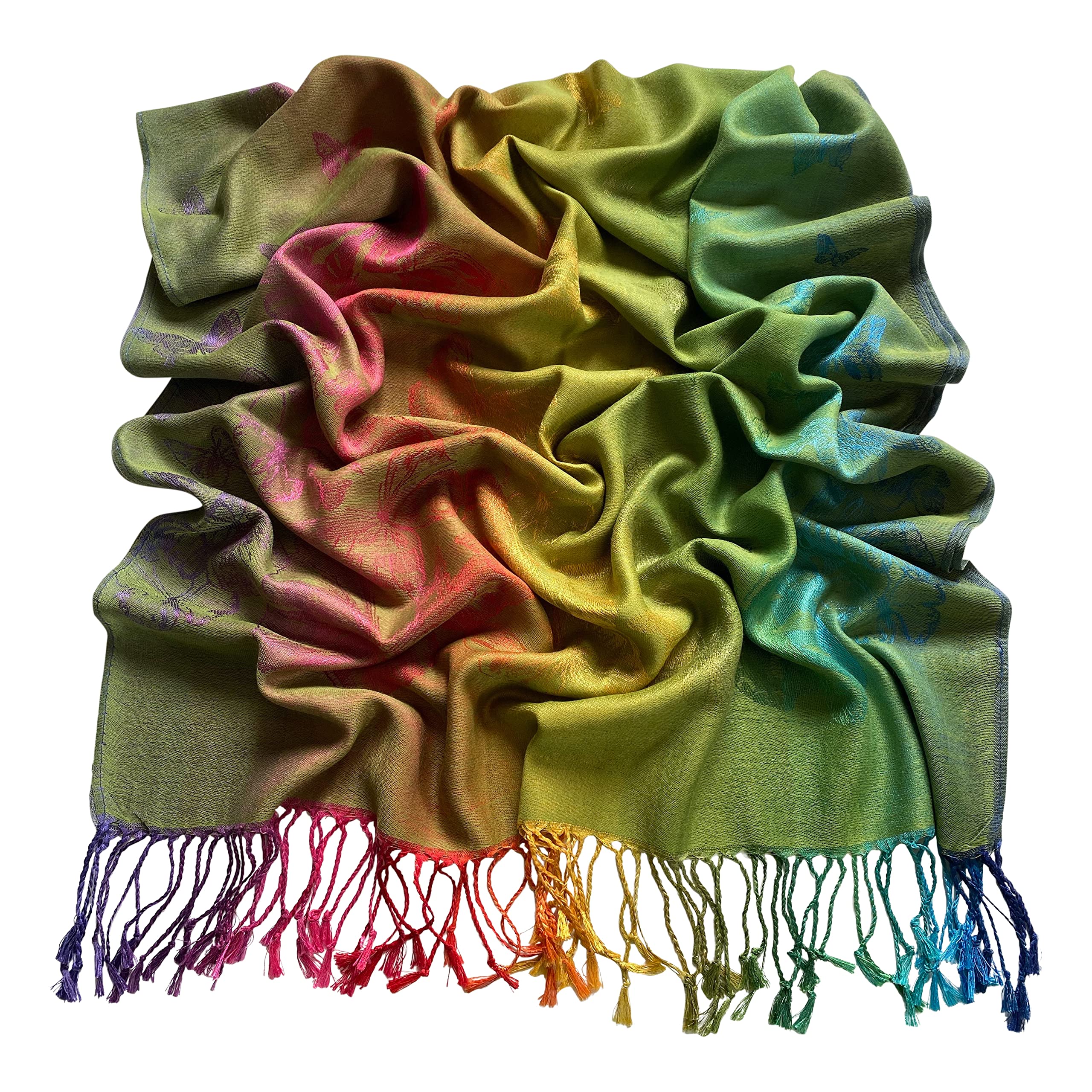 CJ ApparelButterfly Design Shawl Seconds Scarf Wrap Stole Throw Head Wrap Face Cover Pashmina NEW