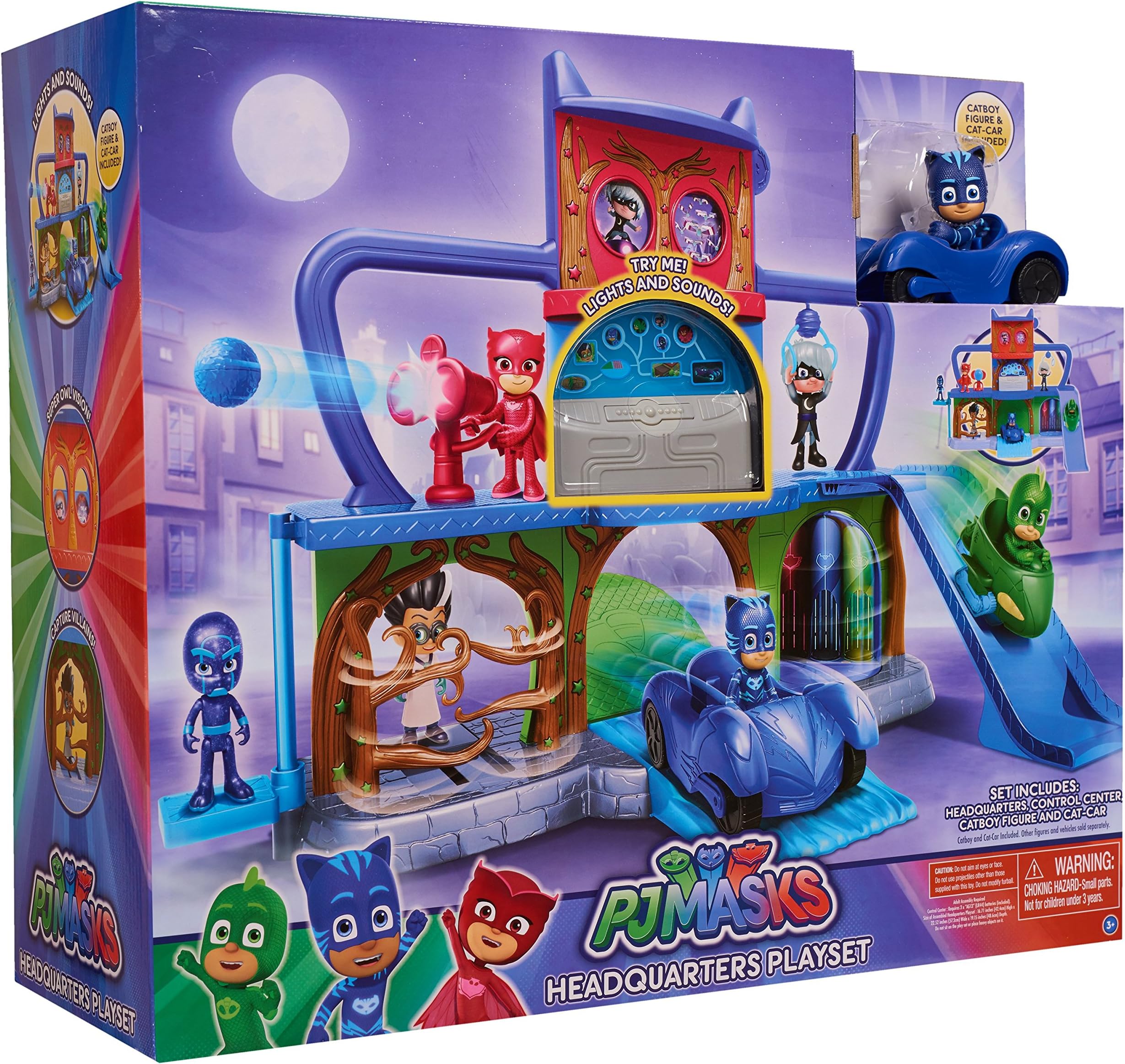 PJ Masks Headquarters Playset for Boys,Multicolor